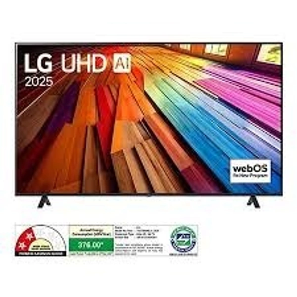 LG 126cm (50) 4K UHD AI TV (UT8040), α5 Gen7 AI Processor, 4K Upscaling, HDR10, Dynamic Tone Mapping  50ut80406la