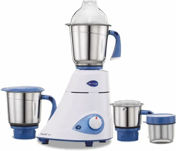 Preethi Blue Leaf 600 W Mixer Grinder  (MG-149 | 3 Jars | White)  MG-149