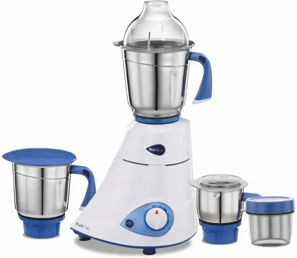 Preethi Blue Leaf 600 W Mixer Grinder  (MG-149 | 3 Jars | White)  MG-149