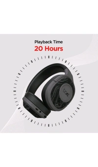 Refurbished boAt Rockerz 550 with 50mm Drivers, 20 HRS Playback & Physical Noise Isolation Bluetooth Headset (Red, On the Ear) - Black