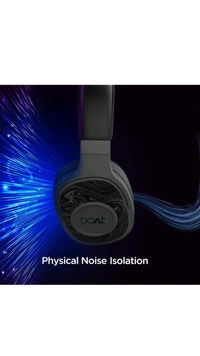 Refurbished boAt Rockerz 550 with 50mm Drivers, 20 HRS Playback & Physical Noise Isolation Bluetooth Headset (Red, On the Ear) - Black
