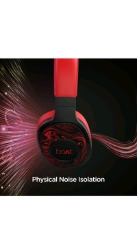 Refurbished boAt Rockerz 550 with 50mm Drivers, 20 HRS Playback & Physical Noise Isolation Bluetooth Headset (Red, On the Ear) - Red