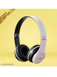 BUFONA Bluetooth Over Ear Foldable Wireless BUNAP47 Gaming Headphone Bluetooth Headset (Black, On the Ear) - Yellow