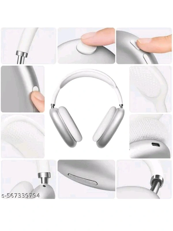 YAROH 42j_P9 Wireless Bluetooth Over-Ear Headset Unleash the Immersion Bluetooth Headset (Multicolor, On the Ear) - Gray