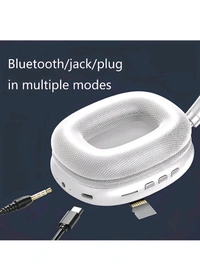 YAROH 42j_P9 Wireless Bluetooth Over-Ear Headset Unleash the Immersion Bluetooth Headset (Multicolor, On the Ear) - White
