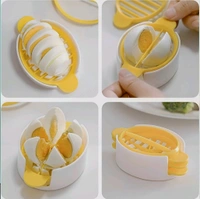 3-in-1 Multi Functional Egg Slicer & Cutter
 - Yellow