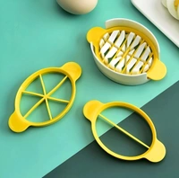 3-in-1 Multi Functional Egg Slicer & Cutter
 - Yellow