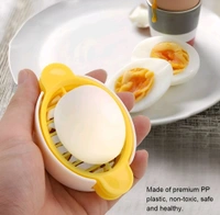 3-in-1 Multi Functional Egg Slicer & Cutter
 - Yellow