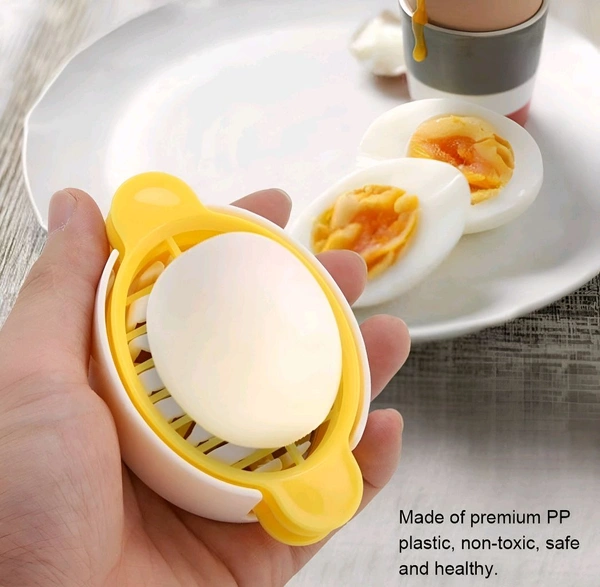 3-in-1 Multi Functional Egg Slicer & Cutter
 - Yellow