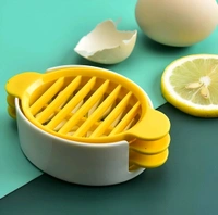 3-in-1 Multi Functional Egg Slicer & Cutter
 - Yellow