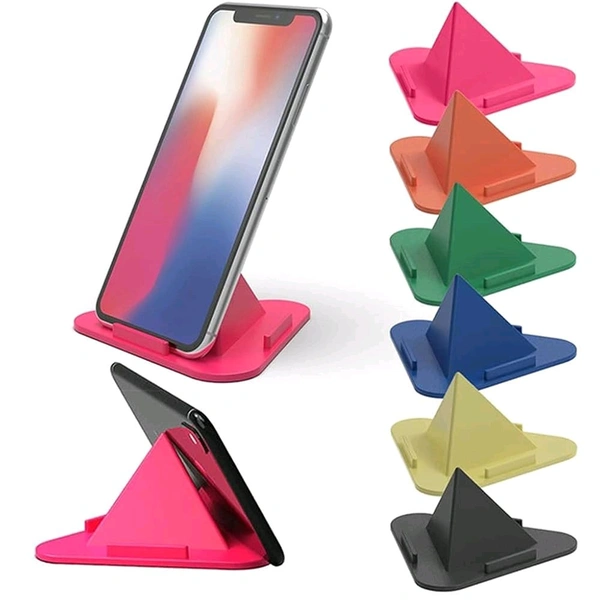 Triangle Foldable Mobile Stand – Pocket Size | Multi-Angle (Pack 10)
 - Pack 10