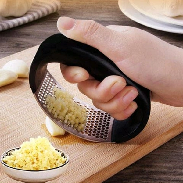 Stainless Steel Garlic Crusher Rocker – Easy Press Tool
