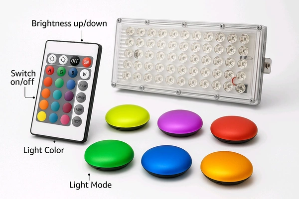 Multi-Color Remote Control RGB LED Light Set – Mood Changer Lights
