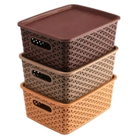Multipurpose Storage Basket with Lid – Single & Combo Pack
