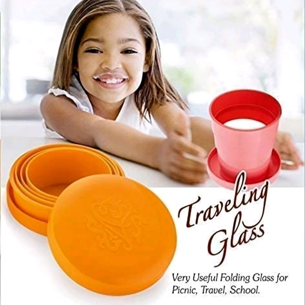 Foldable Pocket Travel Glass – Leakproof, Compact & Durable (200ml)

