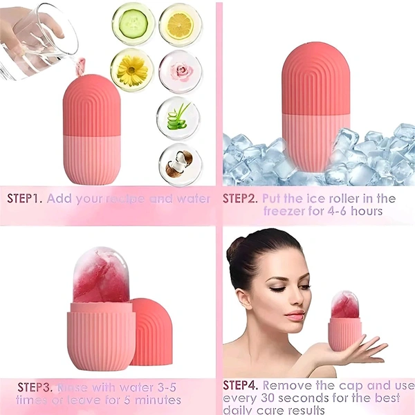Premium 2-in-1 Face Roller Massager | Glowing Skin Tool
