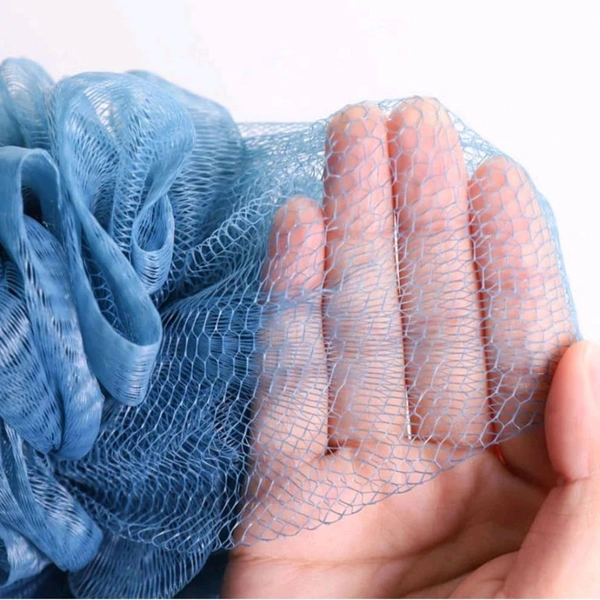 Soft Mesh Bath Loofah Sponge – Aqua Blue (Set 1)


