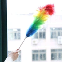 Colorful Rainbow Feather Duster for Home & Office Cleaning
