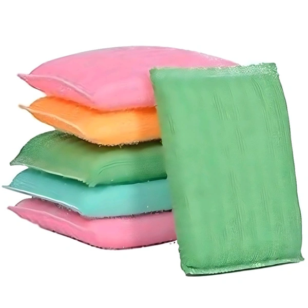 Soft Nylon Scrub Pads – Multicolor Combo (Pack Of 12)