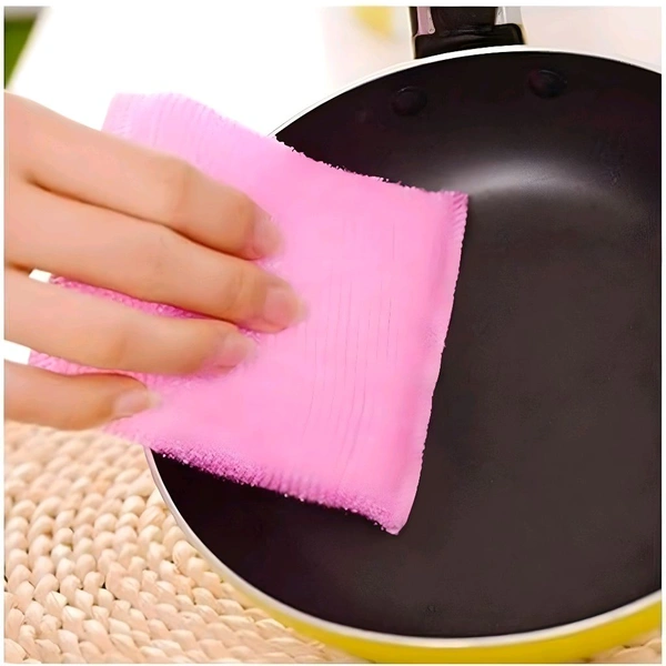 Soft Nylon Scrub Pads – Multicolor Combo (Pack Of 12)