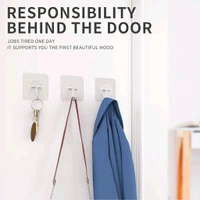 Self-Adhesive Wall Hook – Heavy Duty  - Pack 1