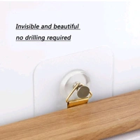 Heavy Duty Transparent Wall Hook (Self-Adhesive, Nail-Free)

 - Pack 5