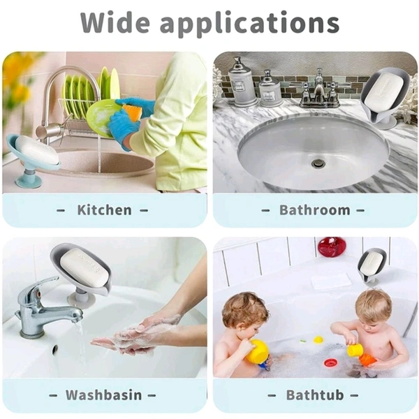 Leaf Shape Soap Holder with Drainage – Pack of 1

