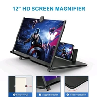 12" HD Mobile Screen Magnifier for All Smartphones | Foldable Phone Screen Amplifier for Movies, Gaming & Videos | Portable Stand for Eye Protection & Enhanced Viewing
