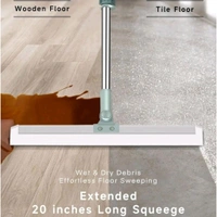 Multipurpose Floor & Glass Squeegee, Wet/Dry Debris Cleaning, Magic Wiper Broom – Suitable for Tile, Wooden Floors, and Glass