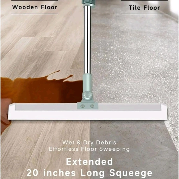 Multipurpose Floor & Glass Squeegee, Wet/Dry Debris Cleaning, Magic Wiper Broom – Suitable for Tile, Wooden Floors, and Glass