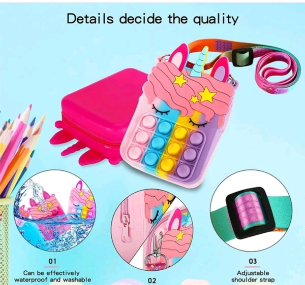 Popit Sling Bag Purse For Kids 