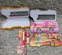 Double Storage Metal Pencil Box 