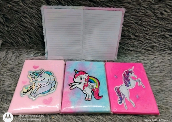 Unicorn Design A5 Ruled For Kids Light Dairy 