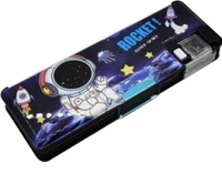 Plastic Multipurpose Magnetic Pencil Box With Led Lamp Light.