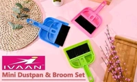 Mini Dustbin Brush Set Cleaning Brush Small Desk