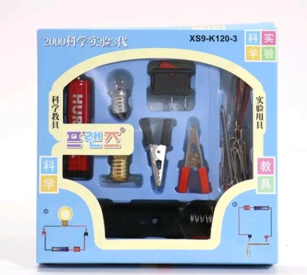 Electron Science School Project,Kits Fan Light Bulb & Motor (10 Pcs Set)