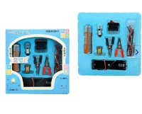 Electron Science School Project,Kits Fan Light Bulb & Motor (10 Pcs Set)