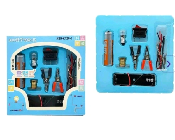 Electron Science School Project,Kits Fan Light Bulb & Motor (10 Pcs Set)