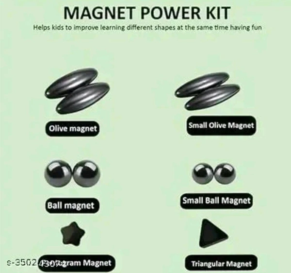 9 Pcs Kids Magnet Match Rings Game.