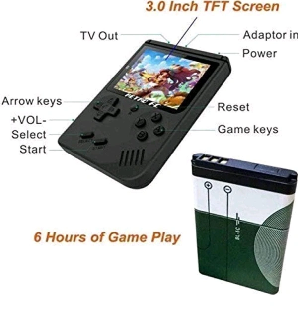 Video Game With Mario,Super Mario Contra, 400 Games With Battery 