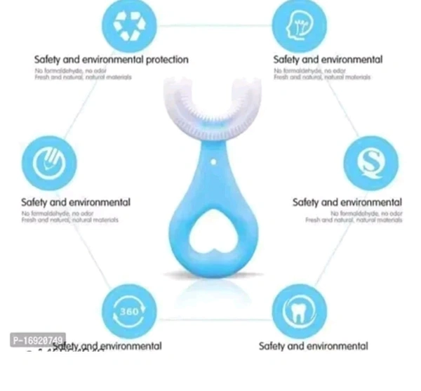 U- Shaped Tooth Brush For Kids,2- 6 Years