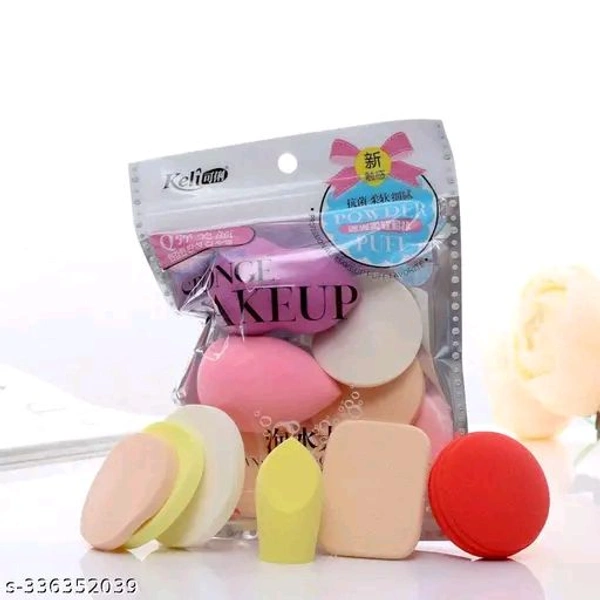 Beauty Blender Puff Multicolour Set Of 6