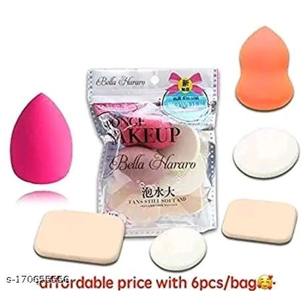 Beauty Blender Puff Multicolour Set Of 6