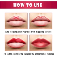 True Lips Lip Liner Pencil Naturally Finish Set Of 12 Pcs