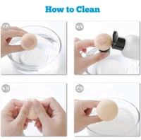 Black Mushroom Head Beauty Blender Soft Puff For Makeup (Pack Of 1with Plastic Box)