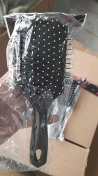  Premium Collection Mini Paddle Hair Brush for Men & Women, Black