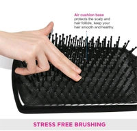  Premium Collection Mini Paddle Hair Brush for Men & Women, Black