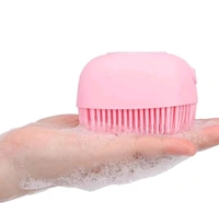 Silicone Brush with Shower Gel Dispenser, Mud & Dirt Remover with Soft Silicone Bristle with Non-toxic Brushes Pack of 1