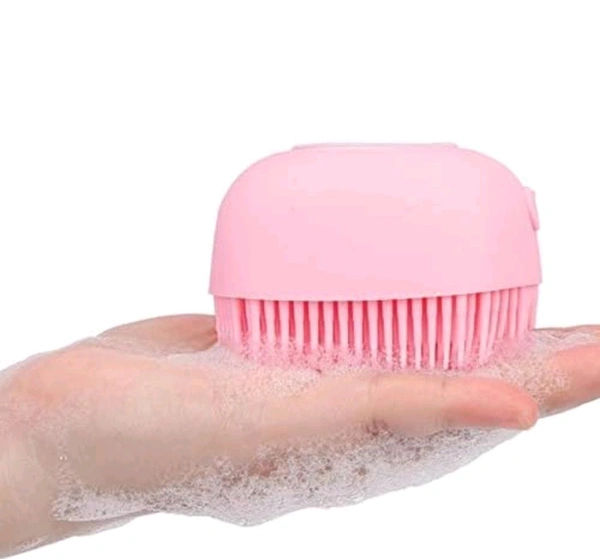 Silicone Brush with Shower Gel Dispenser, Mud & Dirt Remover with Soft Silicone Bristle with Non-toxic Brushes Pack of 1