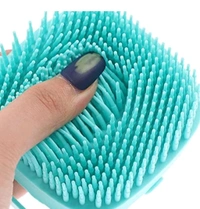 Silicone Brush with Shower Gel Dispenser, Mud & Dirt Remover with Soft Silicone Bristle with Non-toxic Brushes Pack of 1